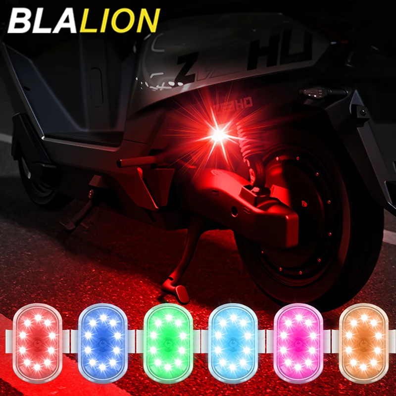BLALION Wireless LED Drone Strobe Light Motorcycle Car Bike Remote Control Warning Light Indicator Light USB Charging 8 Colors
