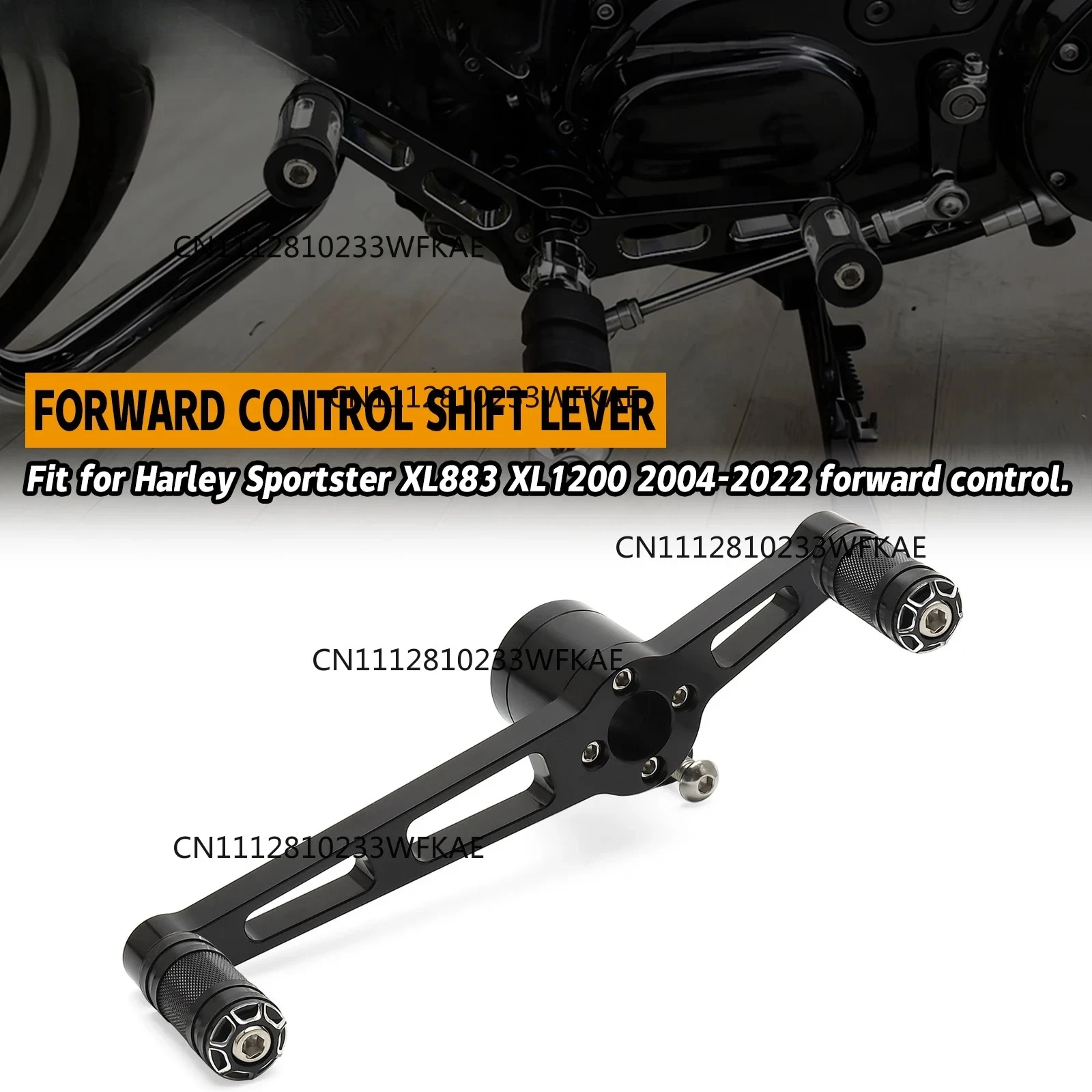 Motorcycle Forward Control Heel Toe Shift Lever Pedal Shifter Foot Pegs For Harley Sportster Custom XL 883 1200 Nightster 1200N