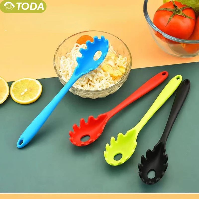 Large Spaghetti Spoon for Home Cooking, Silicone Powder Claw, Heat Resistant Pasta Tool, Cooking Utensils, 1 Pc