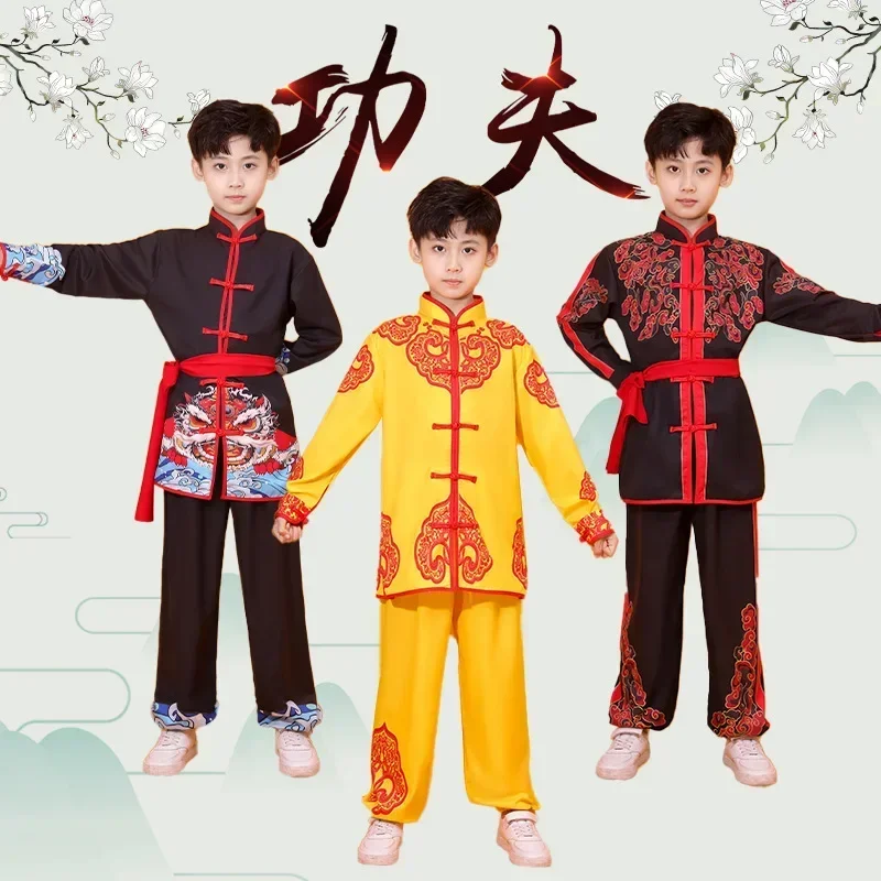 

Girl Suit Perform Outfit Kids Clothes Boy Tai Chi Set Chinese Kung Fu Uniform Children Wushu Sets Baby Martial Arts Costumes