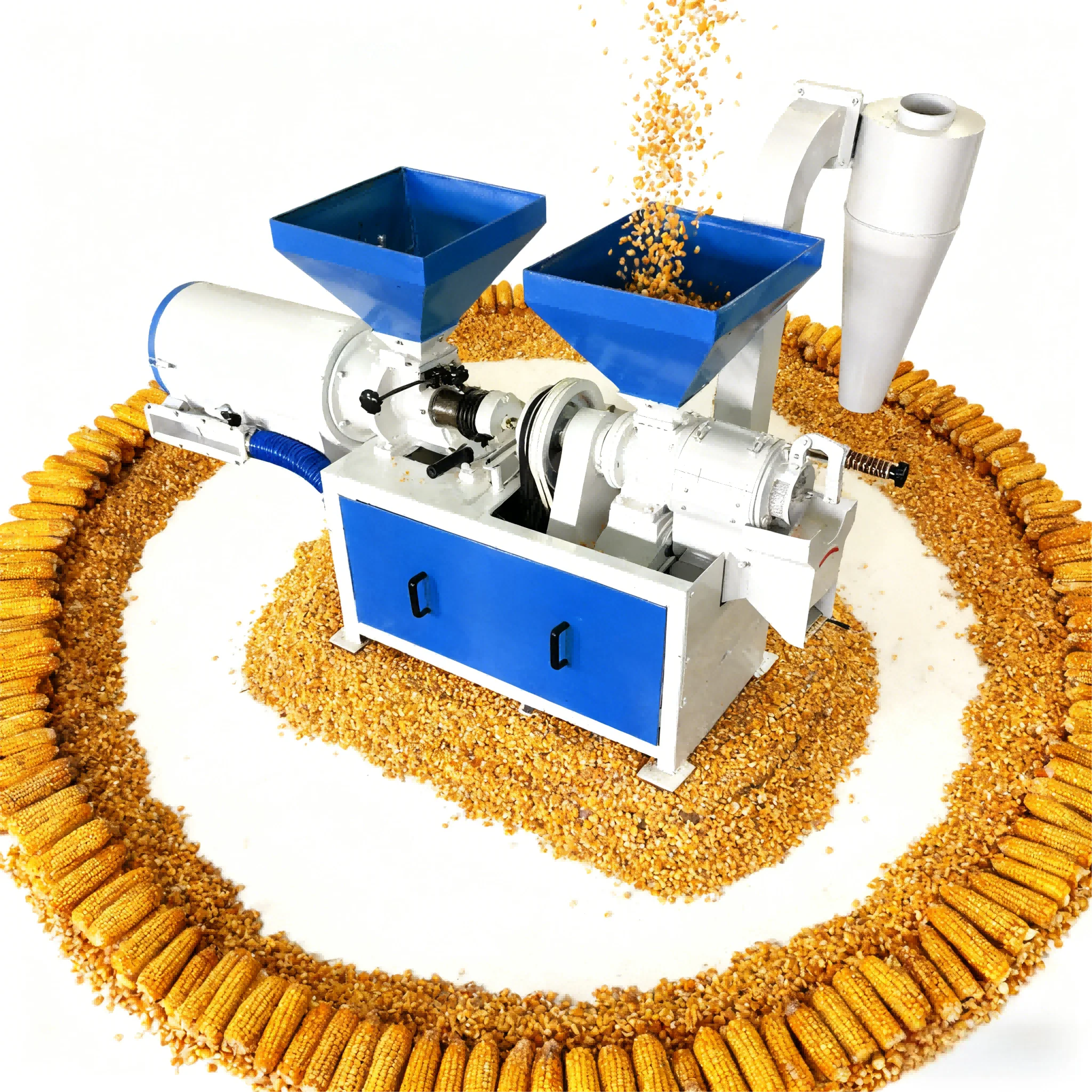 Certified Corn Grits Milling Machine Grinder with Inspected Safety Maize Grits  Milling Machine for Flour Mills
