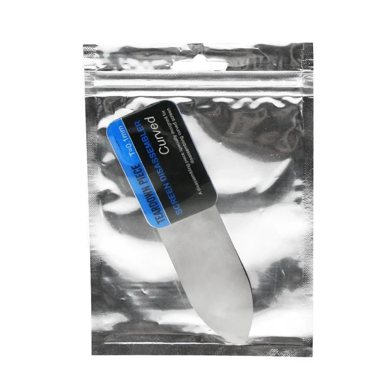 Steel Metal Mobile Phone Curved LCD Screen Spudger Opening Pry Card Tools Ultra Thin Flexible Mobile Phone Disassemble Tool