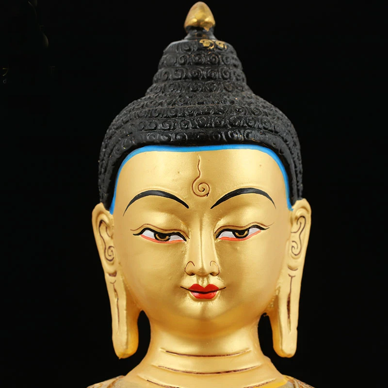 Special Offer -31CM Large Wholesale Buddha statue HOME Hall company Effective Gold-plated the Medicine Buddha brass statue