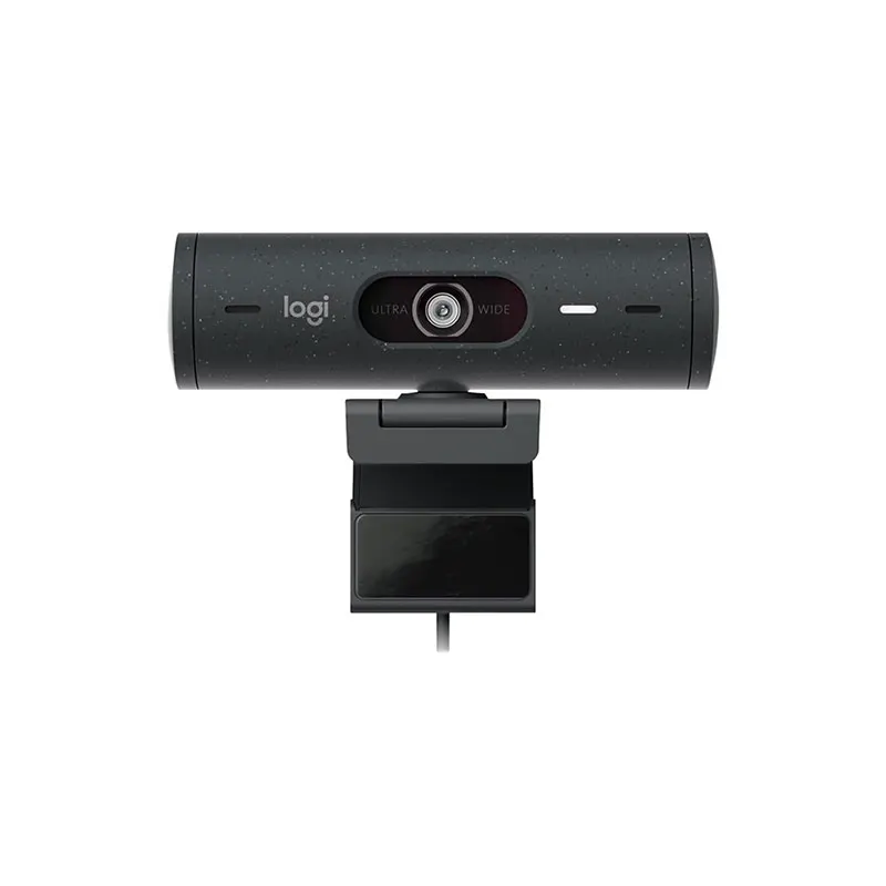 Brio 500  1080p Full HD Webcam with Auto Light Correction, show Mode, Dual Noise Reduction Mics, Webcam Privacy Cover