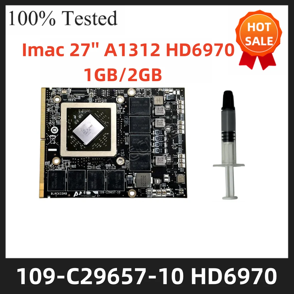 

Видеокарта HD6970M 1 ГБ 2 ГБ 109-C29657-10 216- 0811000 Графическая карта VGA для видеокарты iMac 27 дюймов A1312 2011 г.