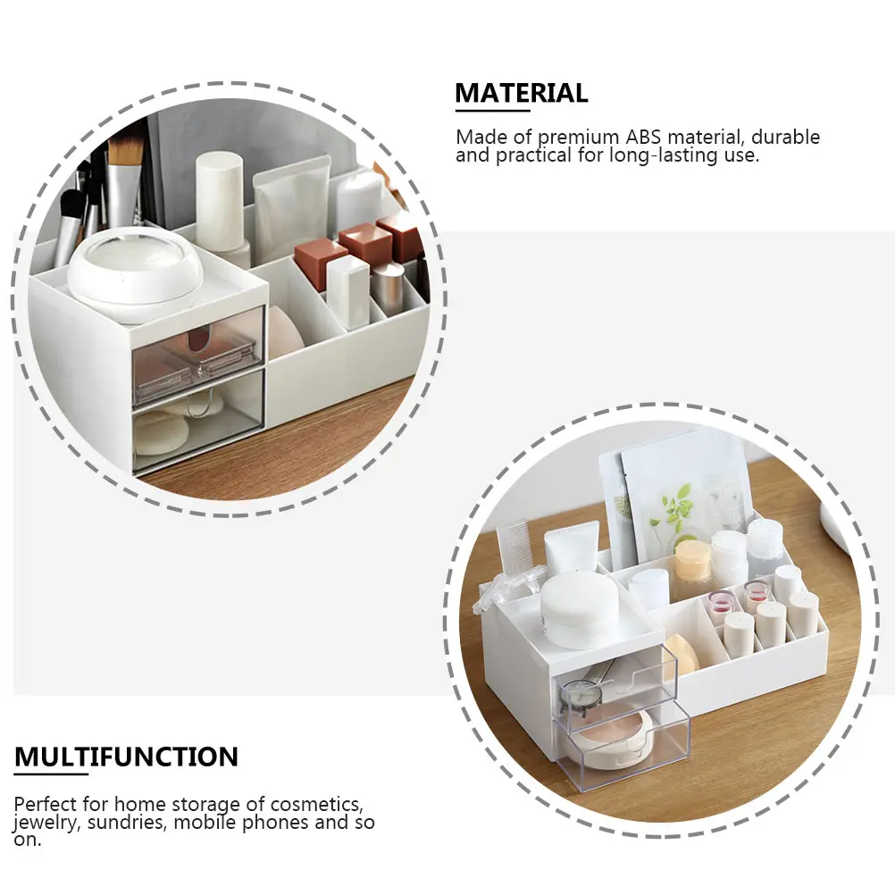 

Storage Box Furniture Organizer Stationery Desk Vanities Makeup Table Perfume Chest Drawers ABS Home Cosmetics