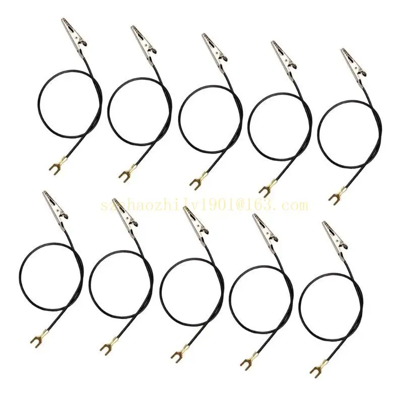 62ka 10pcs Single Head Clap Wire 23 см. Аллигатор.