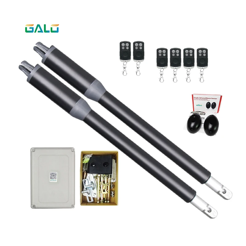 Imagem -01 - Design de Alumínio para Uso Doméstico Dupla Swing Portão Abridor Kits 200kgs um design de aluminio para uso domestico dupla swing portao abridor kits 200kgs um 01