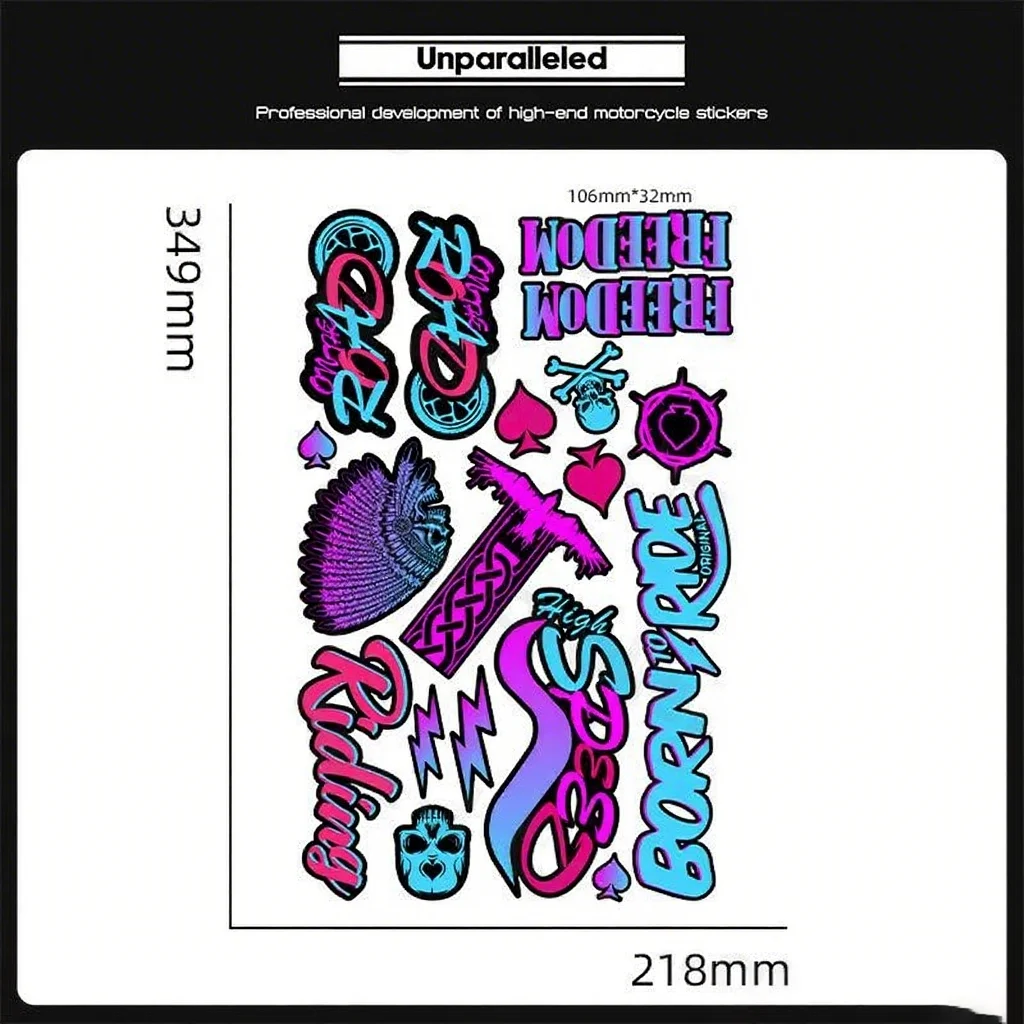 For Harley Davidson Retro Helmet Stickers Motorcycle Electric Car Stickers Waterproof Creative Helmet Modification Stickers view 6