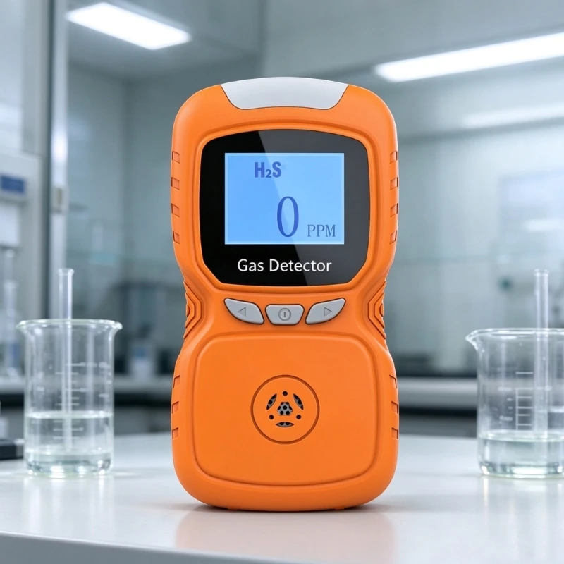 Portable Single-Gas H2S Monitor, H2S Monitoring Instrument with 240 G Handheld Body, Front Digital Display, Three Physical H8WD