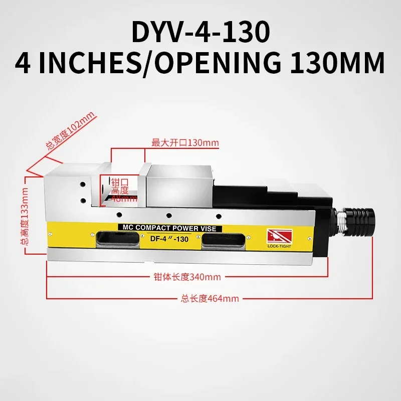 MC Precision Hydraulic Vise Hydraulic Flat Vise Machining Center 6-Inch Angle-fixed Multi-Power Booster Vise