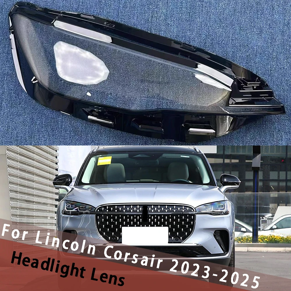 

For Lincoln Corsair 2023 2024 2025 Accessories Lampshades Lamp Headlight Shade Car Front Headlight Lens Cover Light Shell