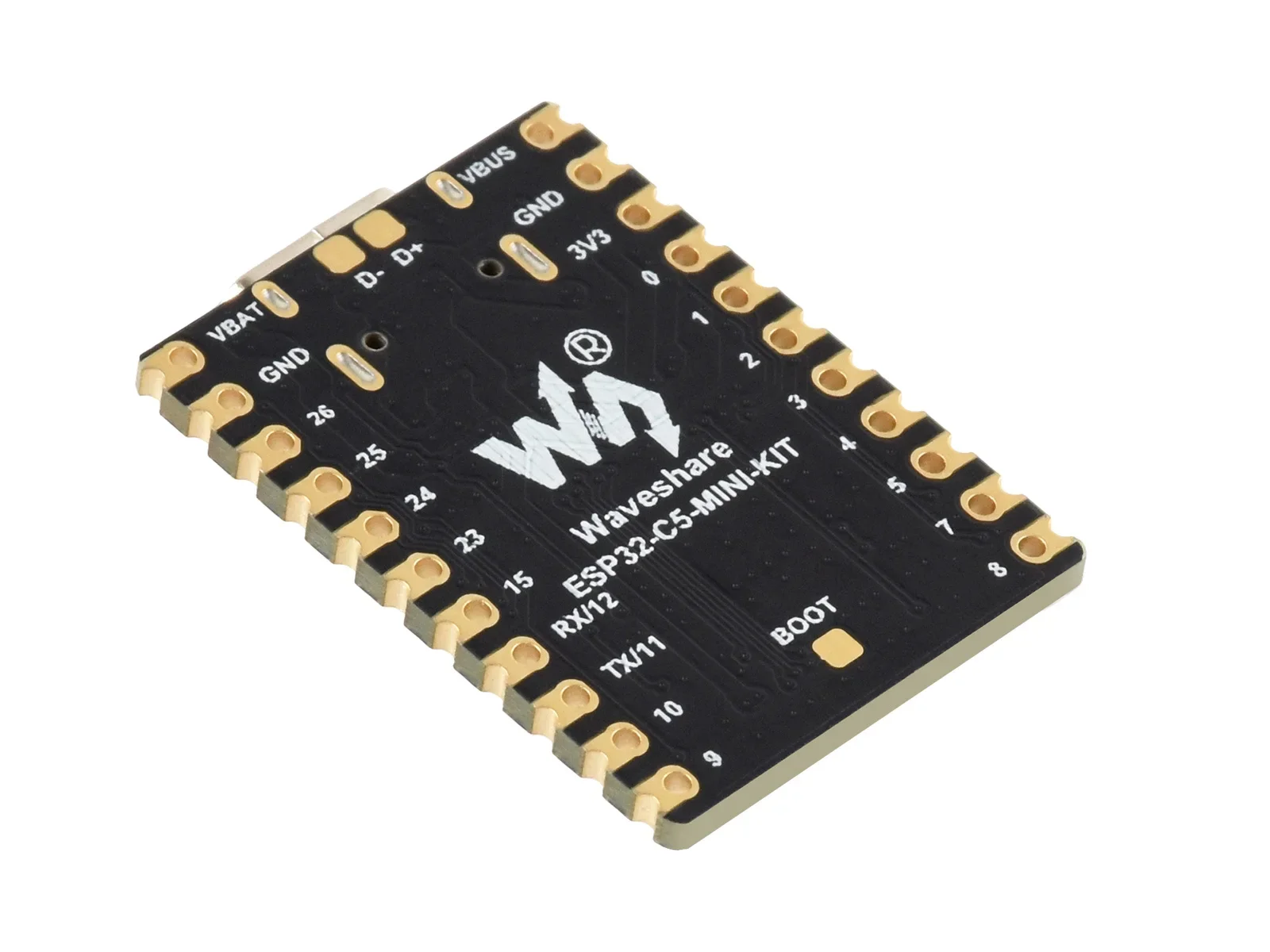 Waveshare ESP32-C5 Mini Dual-band Wi-Fi 6 Development Board, 240MHz Single-core Processor, Onboard ESP32-C5-MINI-1 Series Module