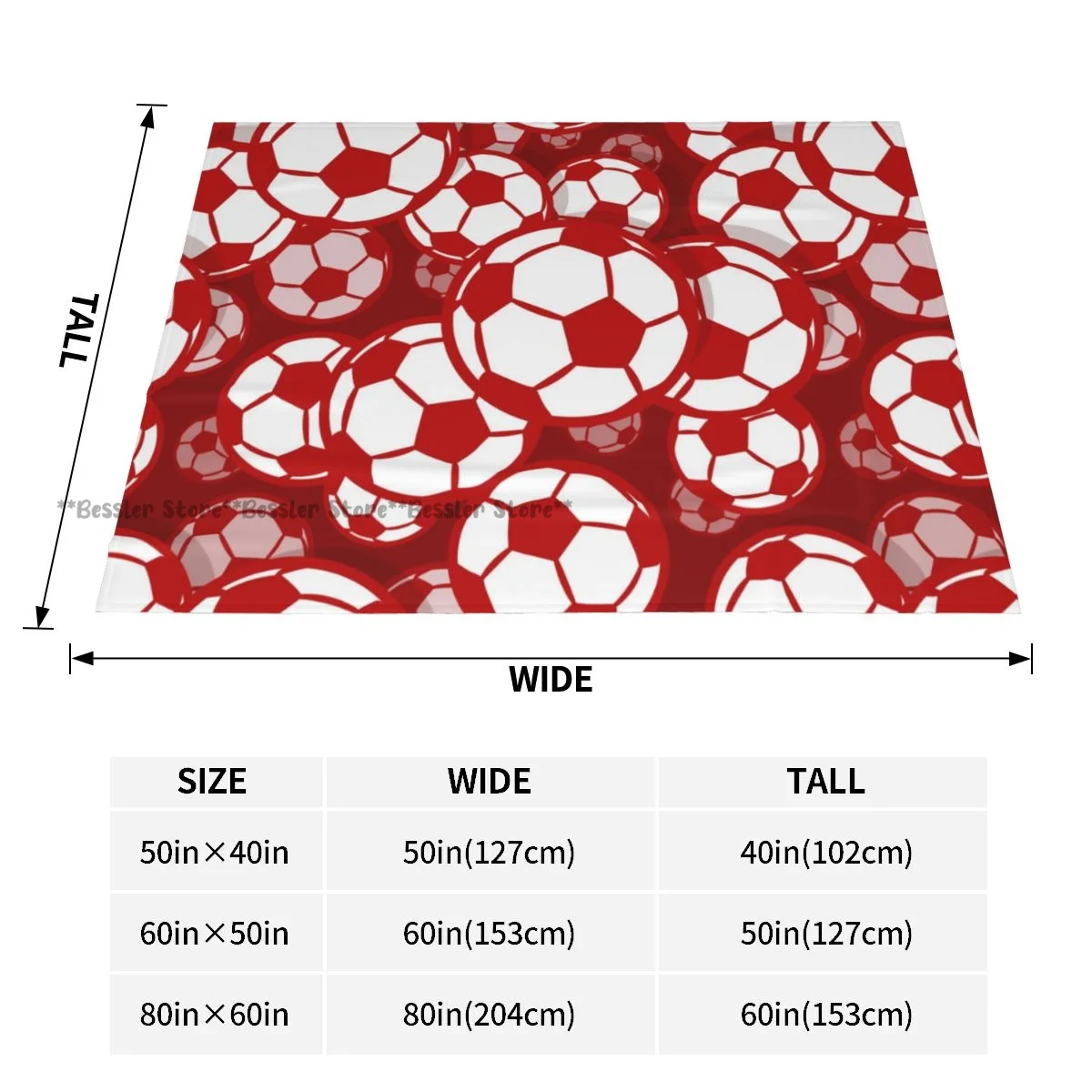 Flannel Blanket Football Soccer Ball Soft Fleece Blanket Bedspread Cover for Bed Sofa Home Decor