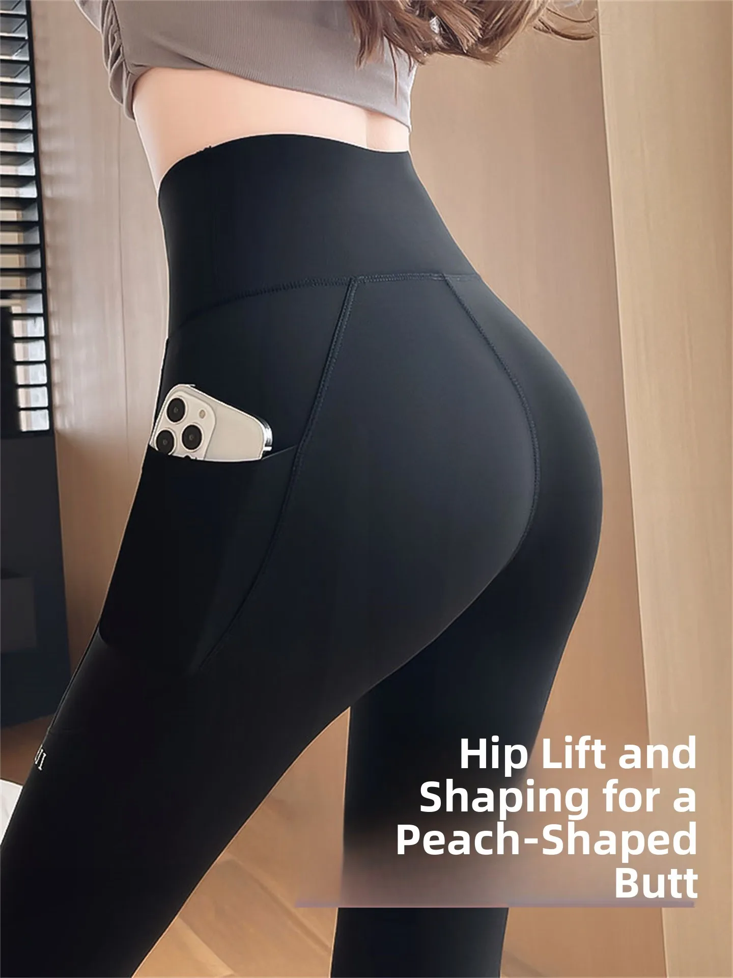 Women's Fitn Yoga Pants arkskin Fce Lined High Waist Tummy Control Long Leggings Autumn Winter Sportswear