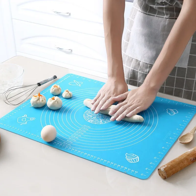 Large Silicone Mat Kitchen Kneading Dough Baking Mat Cooking Cake Pastry Non-stick Rolling Dough Pads Tools Sheet Accessories