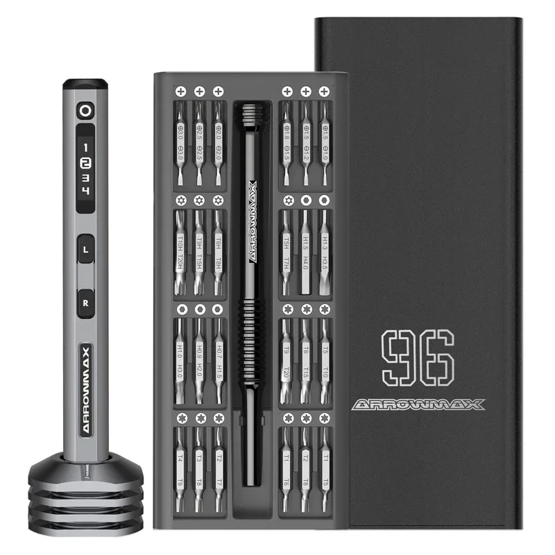 # For ARROWMAX Precision Electric Screwdriver Set With 4 Gears Torque OLED Display Rechargeable Cordless Screwdriver SES Plus