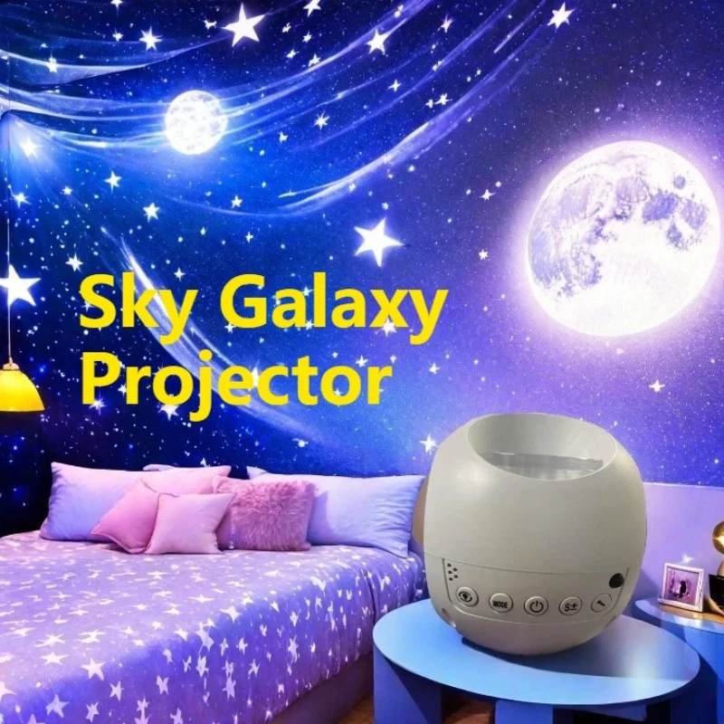 Ciel galaxie projecteur lumière ambiante nouveauté galaxie lumière galaxie projecteur chambre décoration étoilé veilleuse étoile lune lampe