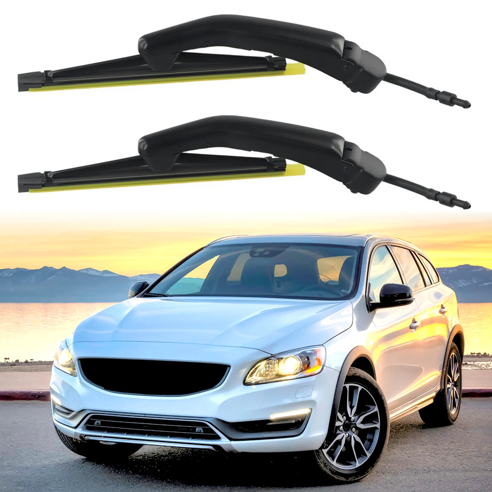 Direct Replacement Headlight Wipers for Various For Volvo Series Including Classic and Modern Easy Installation Process