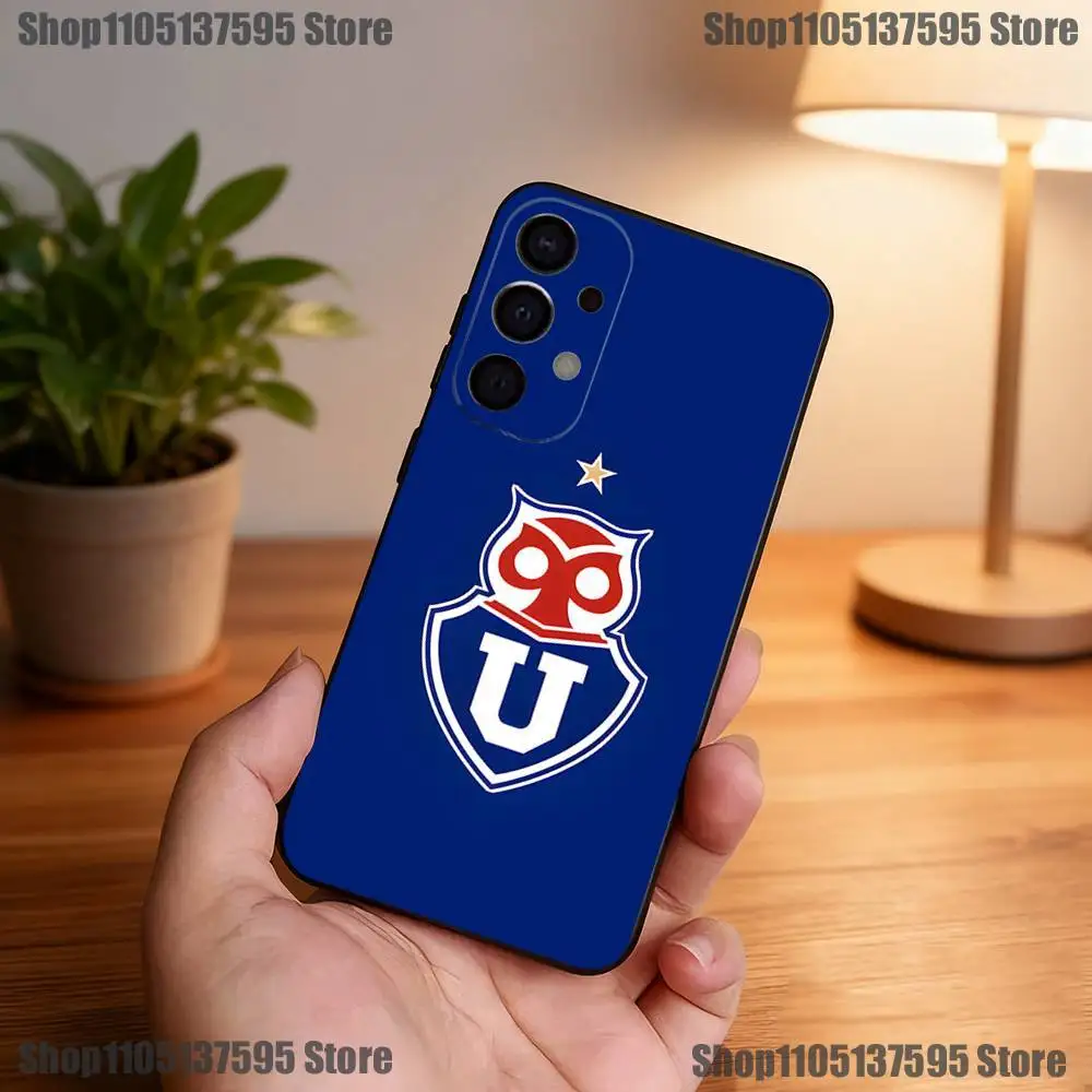 칠레 U-대학교 로고 폰 케이스 삼성 S25, S24, S21, S22, S23, S30, 울트라, S20, 플러스, Fe, 라이트, 5G 블랙 커버