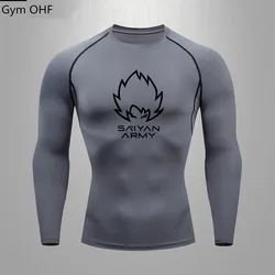 Camiseta de Goku para hombre, camisa de entrenamiento deportivo para gimnasio, Jiu Jitsu, compresa, Rashguard, boxeo, Muay Thai, Kickboxing