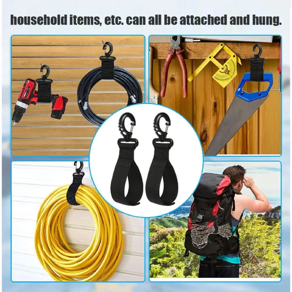 1 Pair Adjustable Strap Paddleboard Paddle Holder Strap Hook and Loop Rotatable Hook Kayak Paddle Keeper Durable Paddle Clip