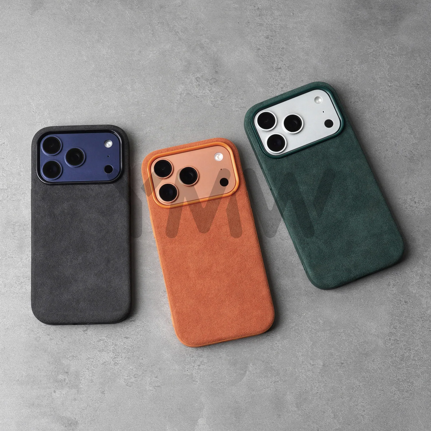 for ALCANTARA Case for iPhone 18 17 16 15 Pro Max Supercar Same Suede Leather Compatible with MagSafe Business Luxury Cover