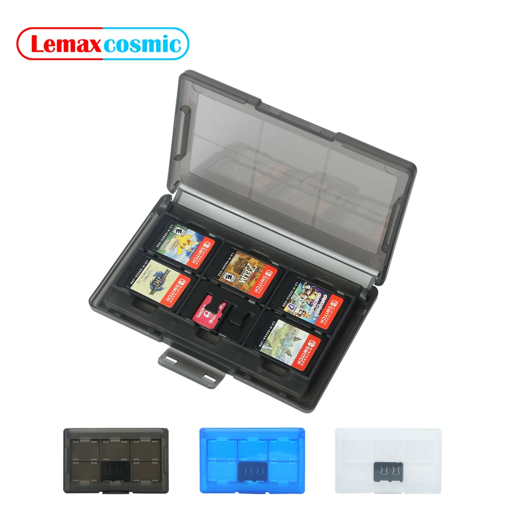 12 + 2 في 1 لعبة بطاقات حالة الذاكرة SD بطاقة صندوق تخزين المحمولة الغطاء الواقي هارد شل لنينتندو سويتش OLED لايت