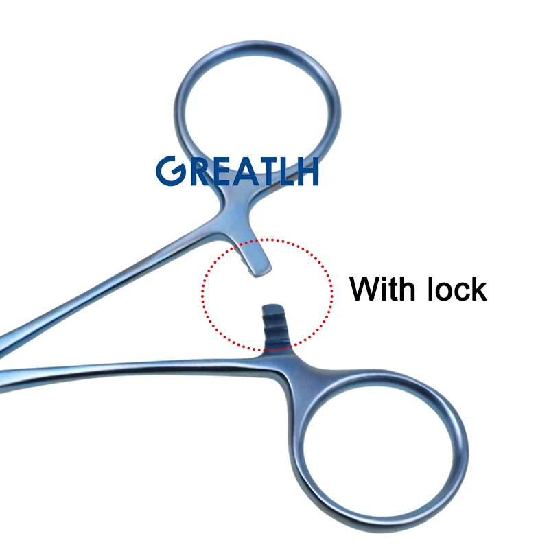 Notched Vascular Clamp Forceps Vascular Use Clamps Surgical Pliers Micro Kitzmiller Clamp Neurosurgery Veterinary Instruments