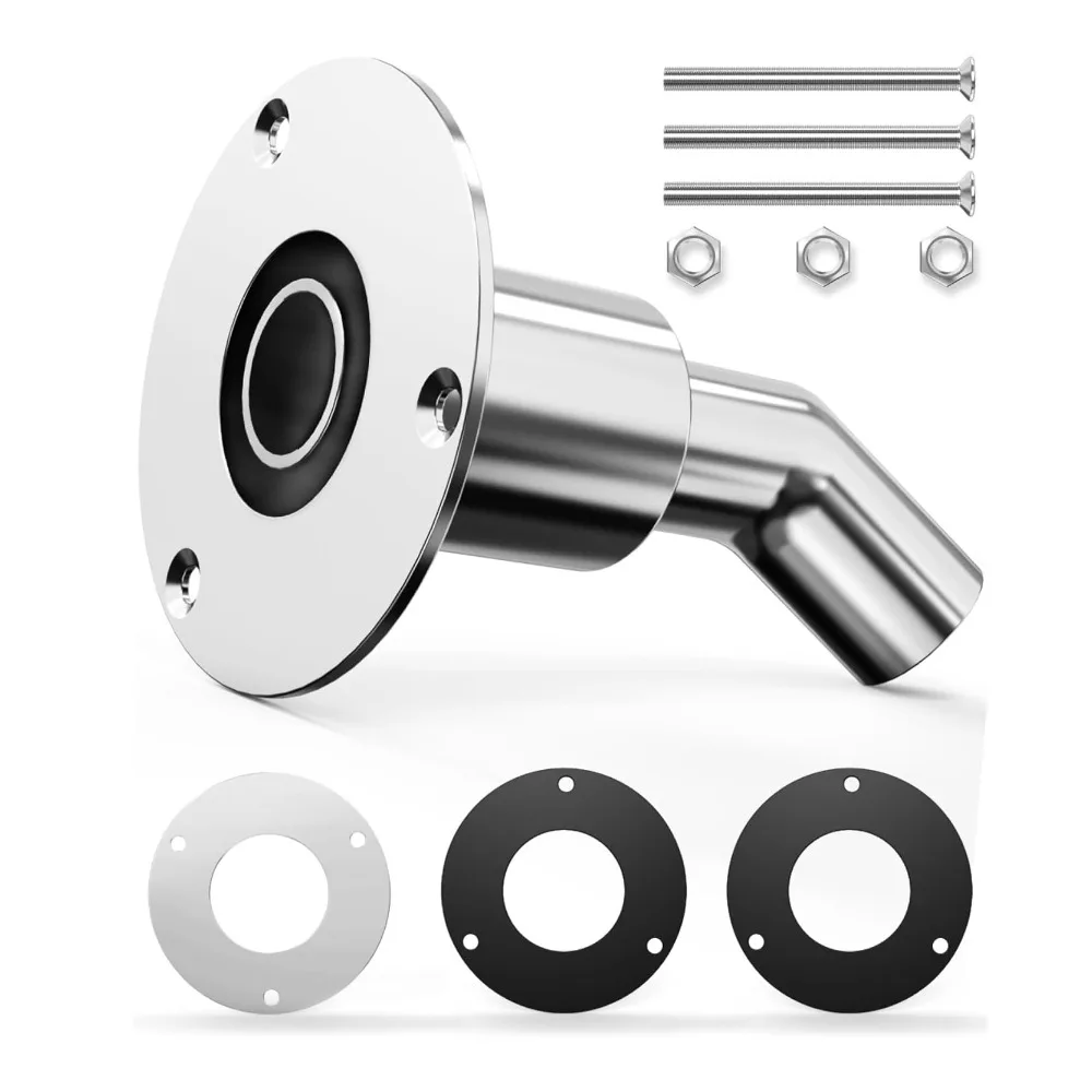 

24mm Diesel Heater Exhaust Ports Stainless Steel Corrosion Resistant Marine Exhaust Ports High Temperature Resistance