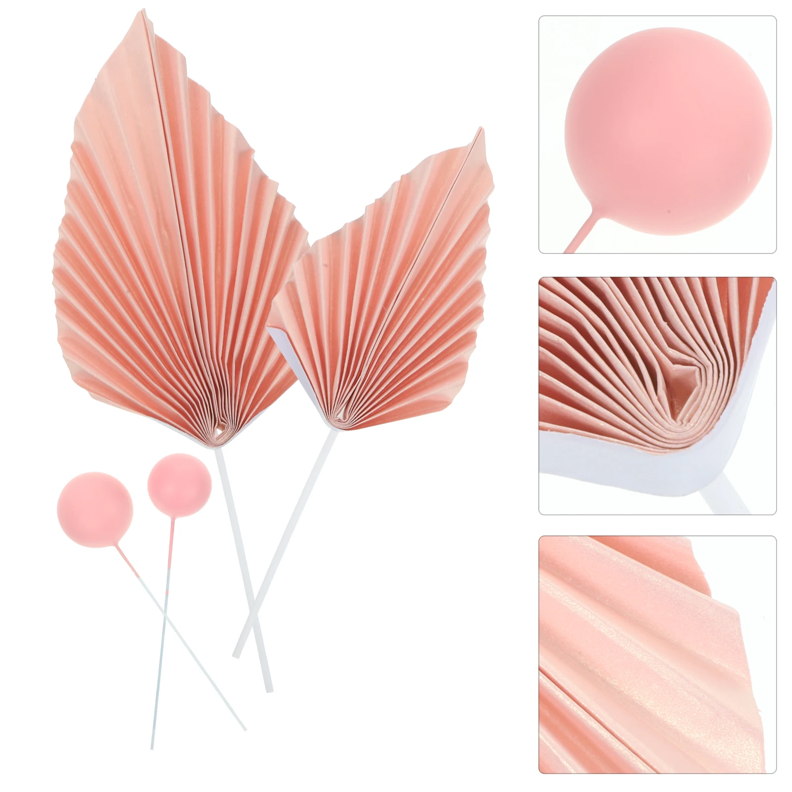 

Flower Decorative Foam Balls Dessert Toppers Mini Stick Decorate Wedding Cake Cloth
