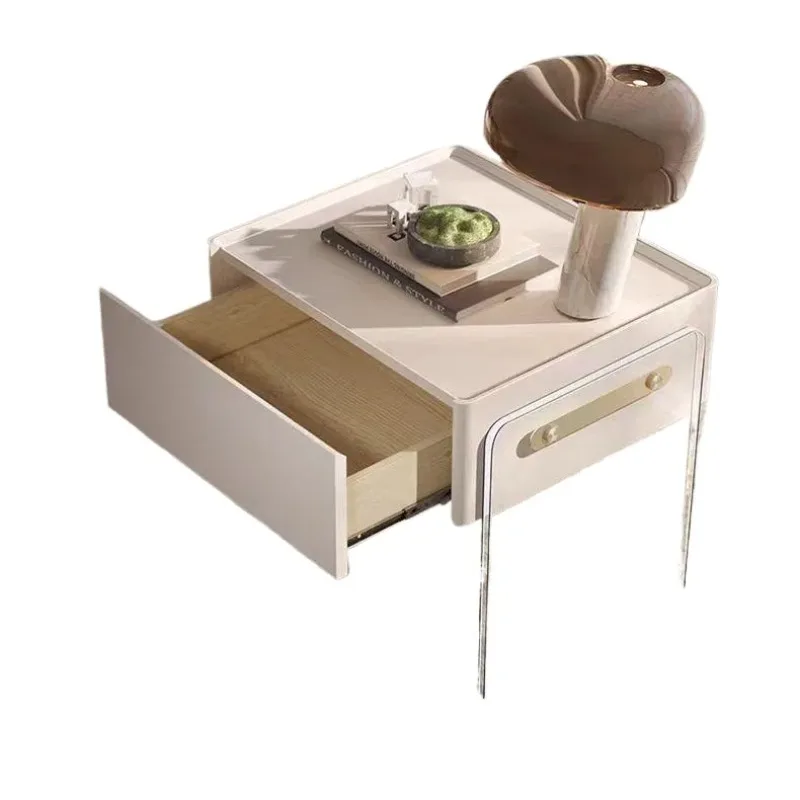High quality durable medium density fiberboard modern bedside table simple style bedroom furniture, suitable for bedroom use