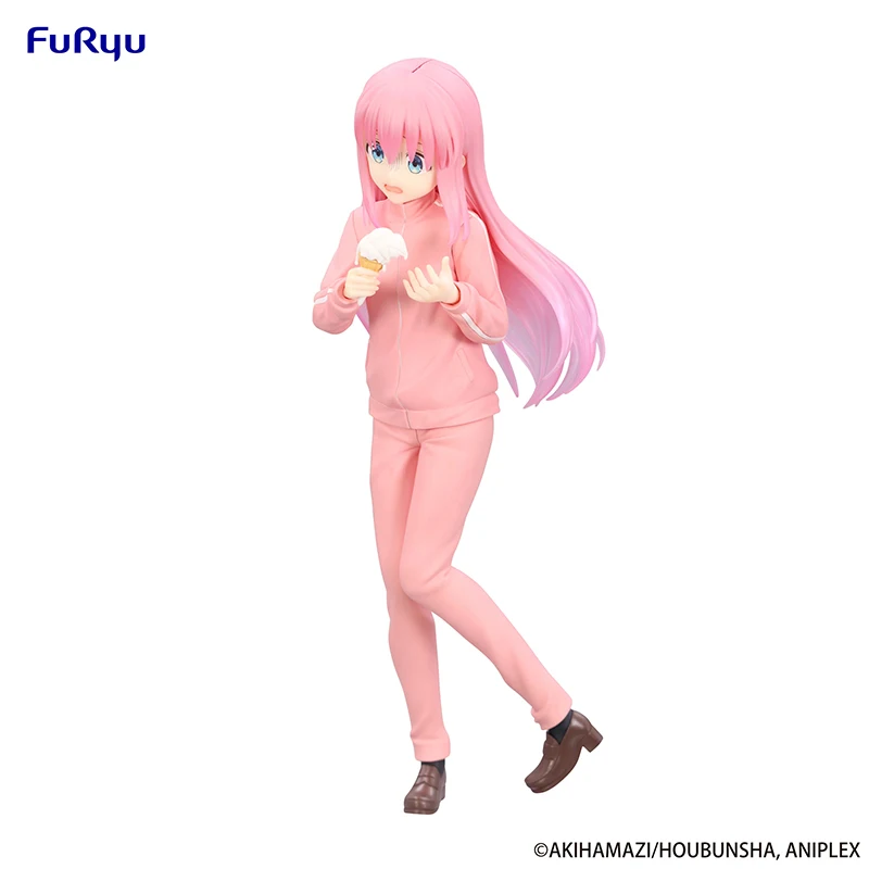 Oryginalna figurka anime 18 cm FuRyu BOCCHI THE ROCK!Gotoh Hitori Figurki Anime Model Zabawka Ozdoby Lalka Prezenty