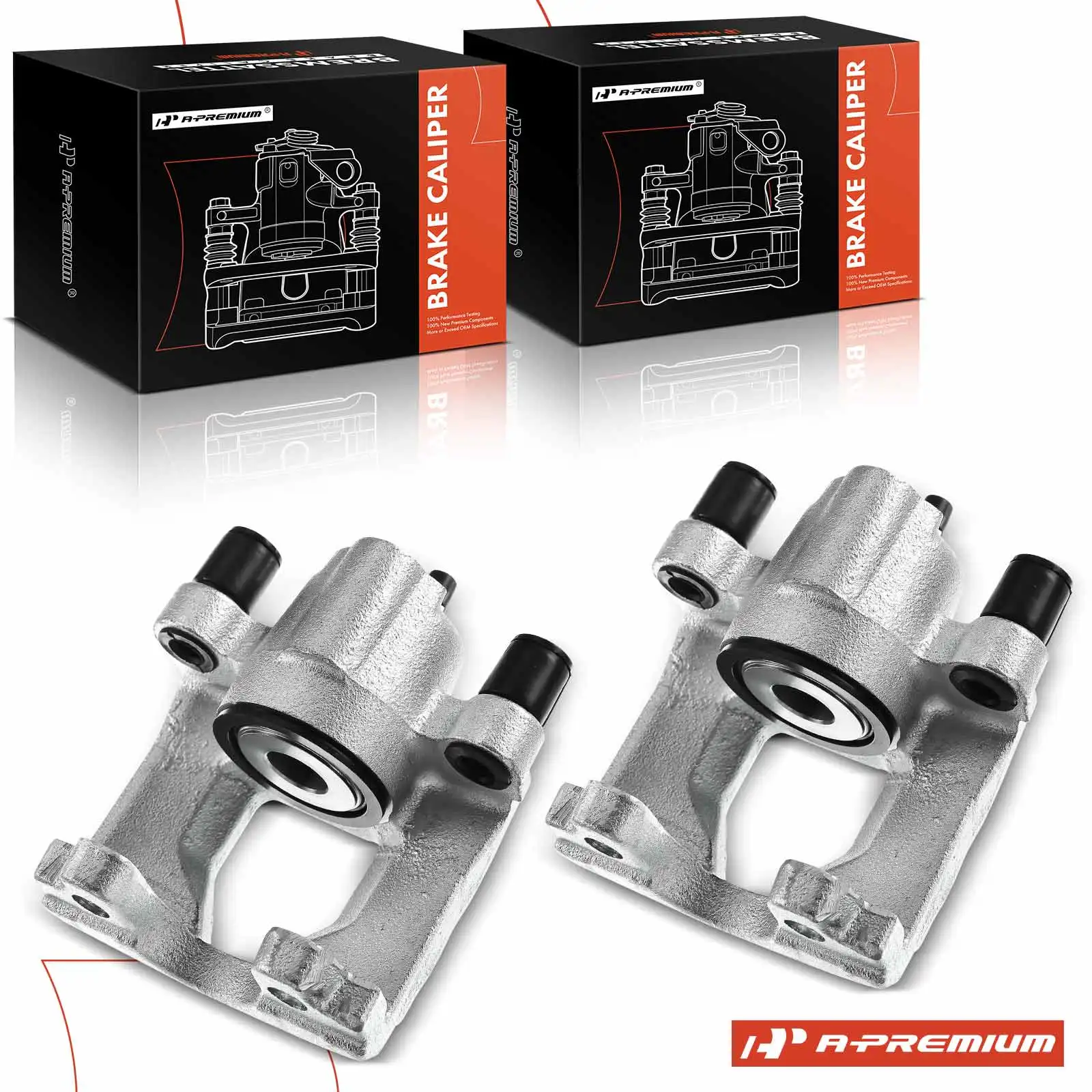 A-Premium Pair Rear Side Brake Calipers for Dodge Grand Caravan Caravan 2000-2007 Chrysler Town & Country 2000-2007 Voyager
