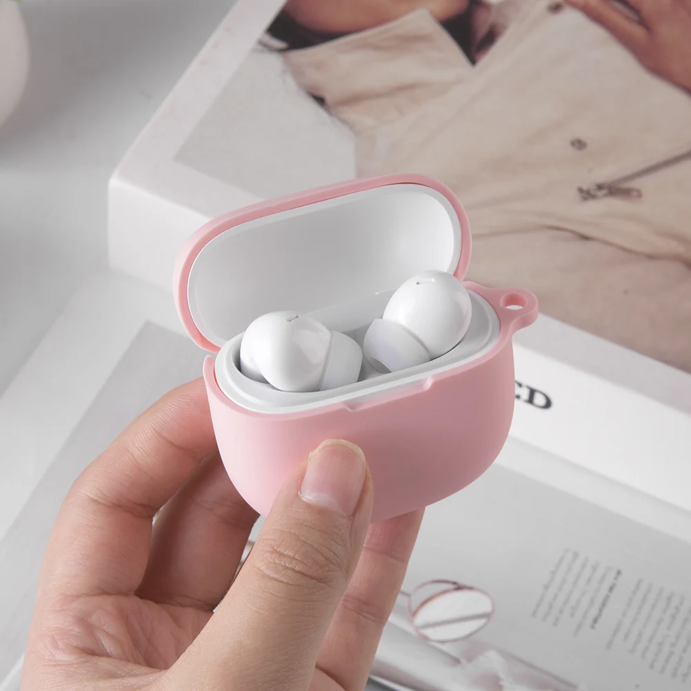 

Чехол-накладка из мягкого силикона для наушников Redmi Buds 8 Lite / 6 Lite Bluetooth, защитный чехол-футляр