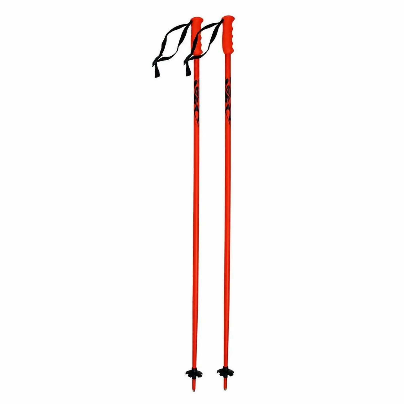 Winter Sports Ski Poles Lightweight Aluminum Poles with Ergonomic Handle and Strap for Recreational Use
