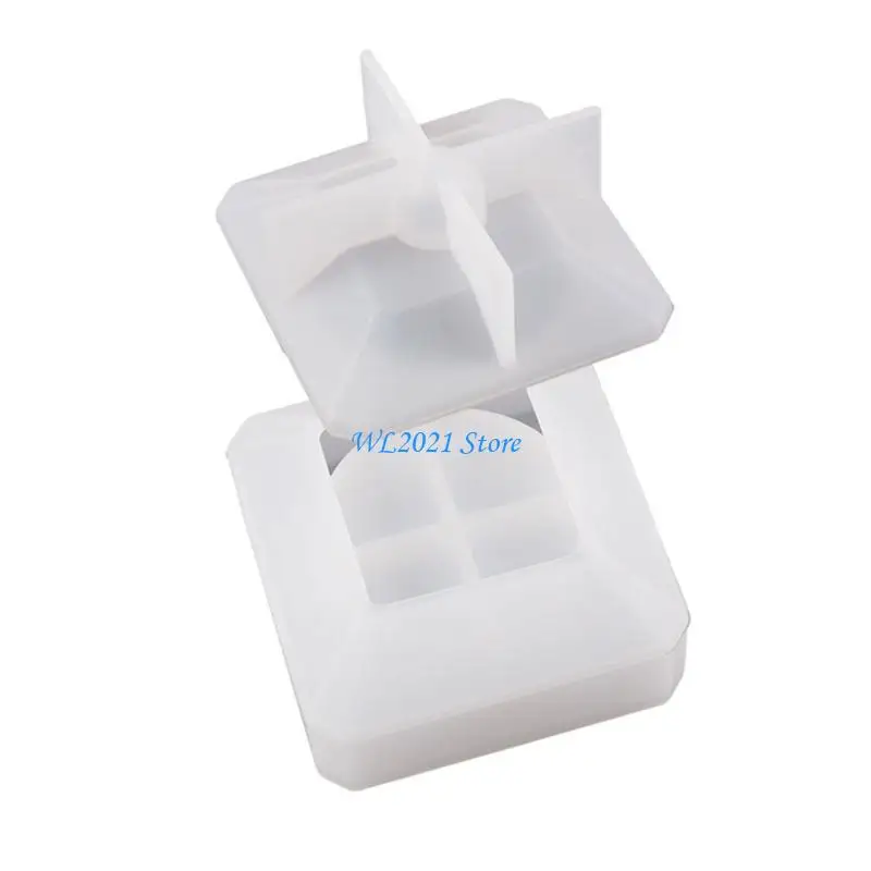 

Квадратная в форме G5GC Силиконовые ювелирные украшения формы эпоксидной смолы формы для хранения контейнер