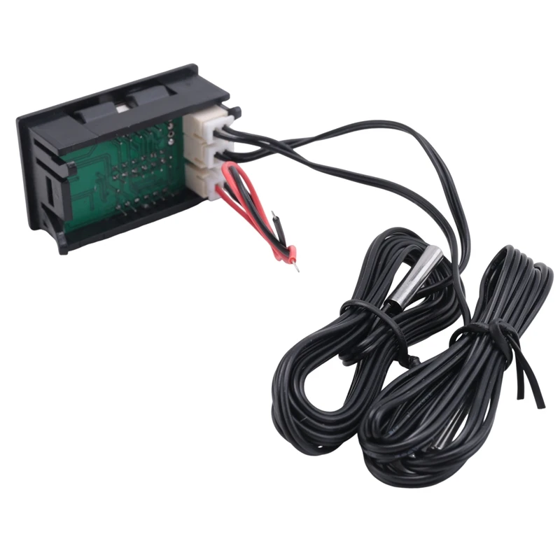 FULL-Dual Red LED Digital Display เครื่องวัดอุณหภูมิเซ็นเซอร์อุณหภูมิกันน้ํา 0.56 นิ้ว