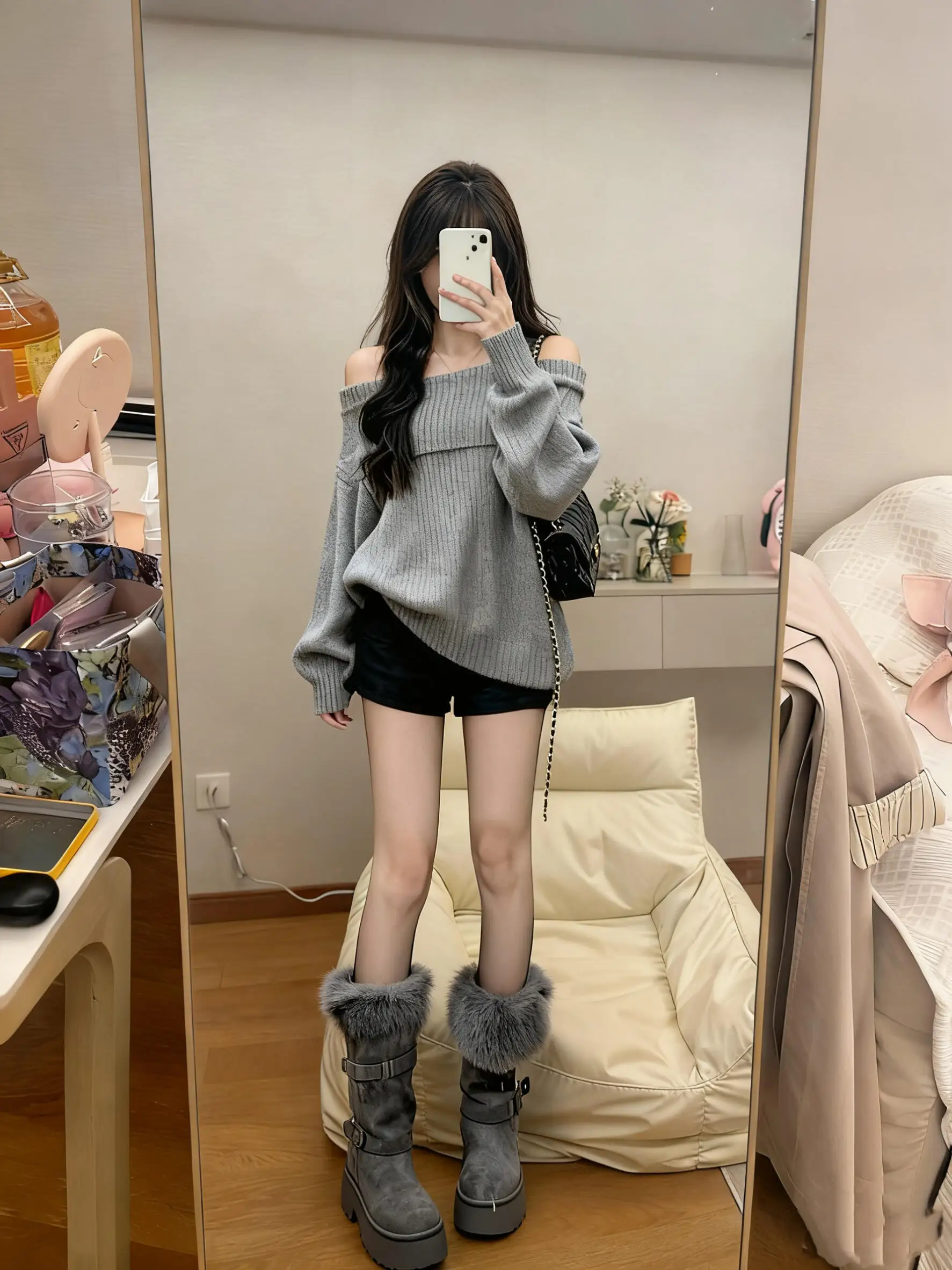 

Свободный крой, корейский свитер с ленивым глазом на одно плечо, женская осенне-зимняя верхняя одежда, вязаный длинный све, мягкий теплый топ