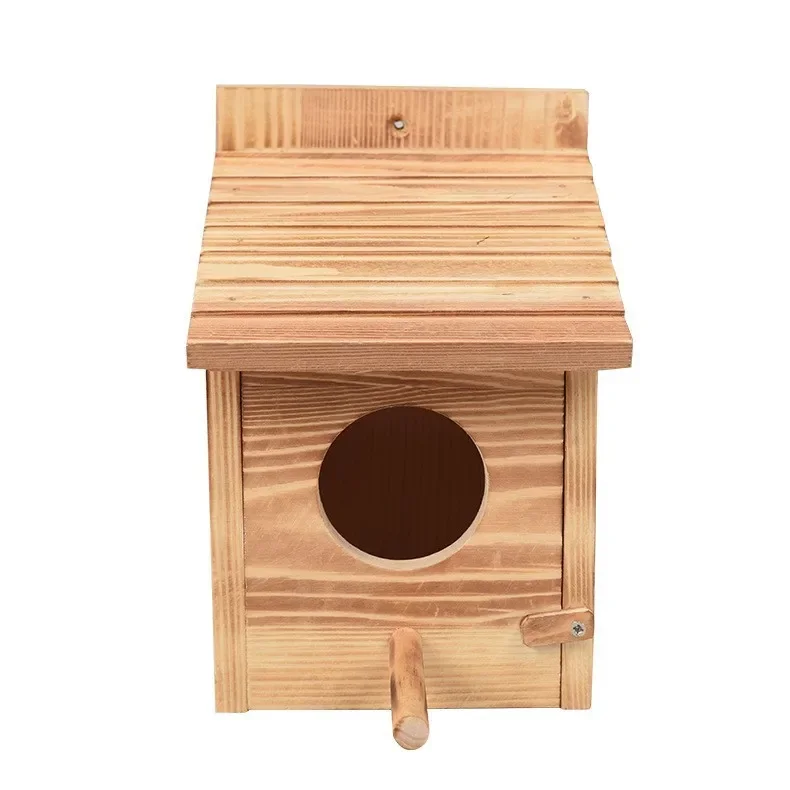 

Xianglong Parrot Nest Breeding Canary Cage Bird House Bird's Nest Box Bird House Wooden Pet Bird's Nest Box