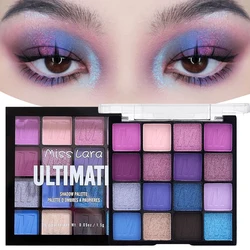 16 Colors Blue Eyeshadow Palette Matte Pearlescent Powder Pigment Eye Shadow Easy To Color Yellow Green Eyeshadow Palette Makeup