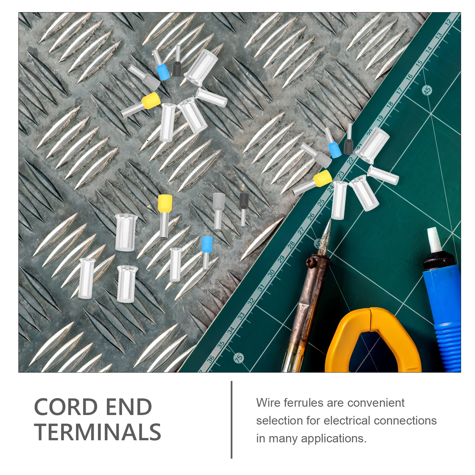 

390Pcs Wire Ferrules Copper Crimp Terminal Kit Insulated Cable Ends 2-16 Awg Electrical Wire Connectors Cord End Terminals