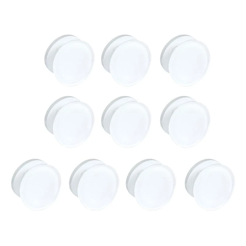 10шт прозрачные акриловые клейкие клейкие зажима для теплопередачи 30x30 мм настенные зажима плаката для украшения