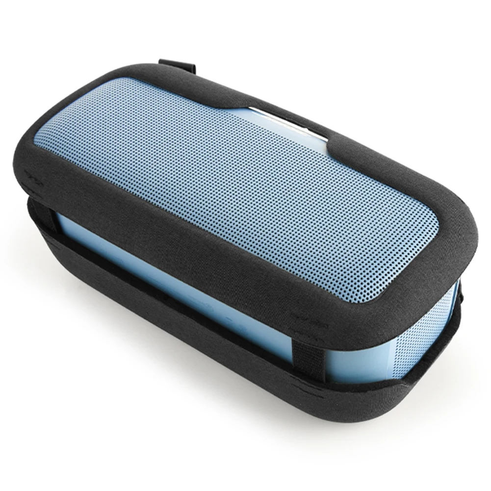 حافظة جلدية واقية مع حزام كتف وحقيبة حمل واقية للسفر لملحقات سماعات Bose SoundLink Max