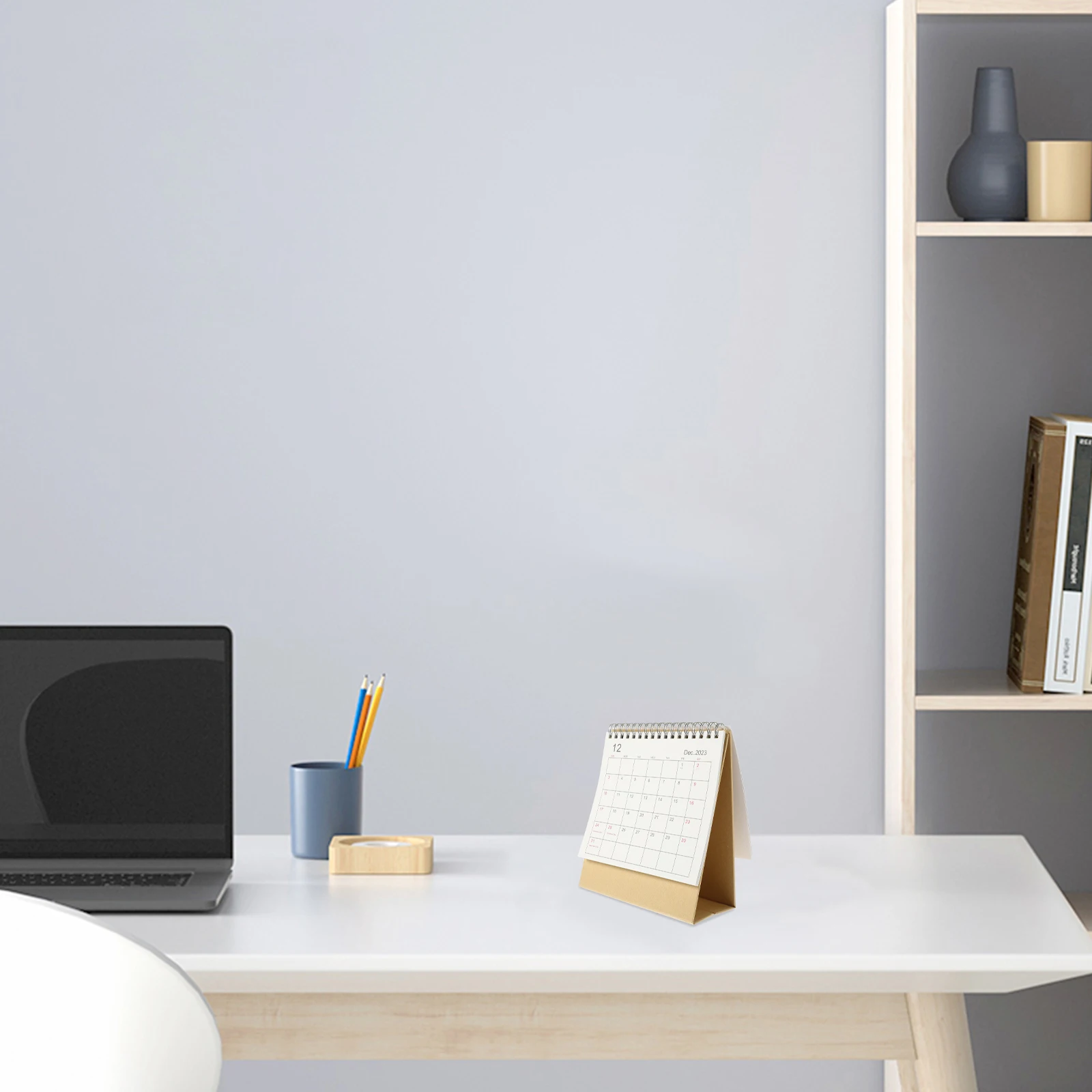

English Version Desk Calendar 2023 2024 Small Standing Desktop Table Calendar For Office Home Paper Material Mini Flip
