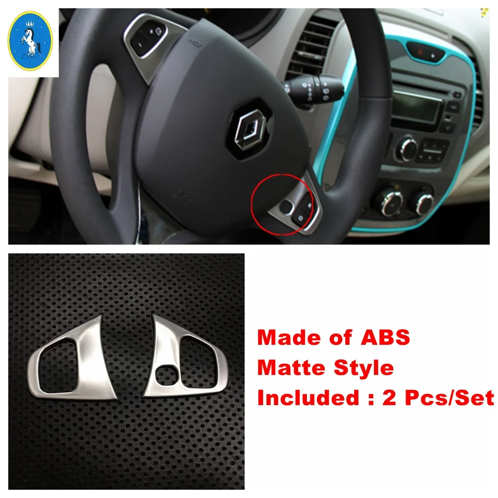 KUNGKIC Echt Koolstofvezel Stuurdecoratie – Frameset En Kinsticker Voor Renault Clio 2013-2018, Rood-zwart Design