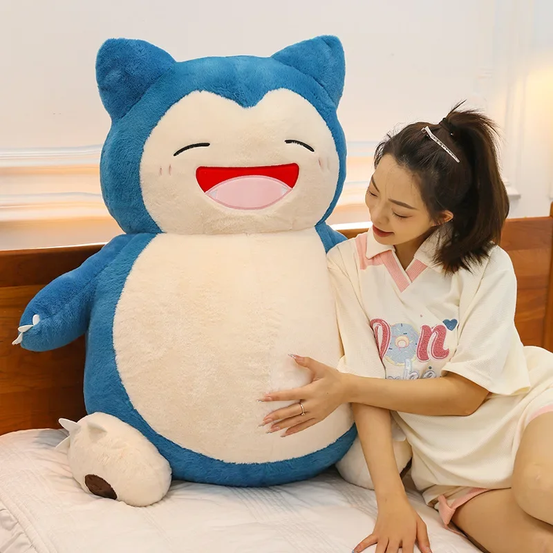 35/65/100cm Snorlax Pokemon Large Plush Toys Anime Doll Cute Giant Pokémon Cute Cartoon Stuffed Plushie Pillow Gift for Children