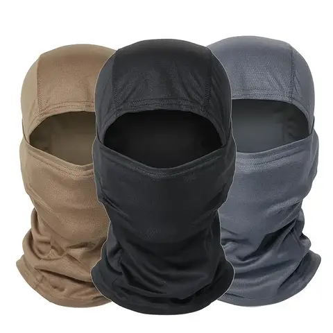 Cagoule tactique coupe-vent pour le cyclisme, couvrante, pour la chasse en extérieur, la randonnée, protection thermique, écharpe de ski