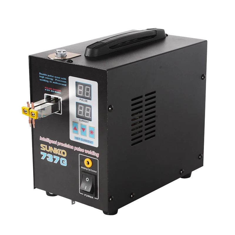 SUNKKO 737G Battery Spot Welder 1.5KW Digital Display Spot Welding Machine For 18650 Battery Pack Weld Double Pulse Spot Welders