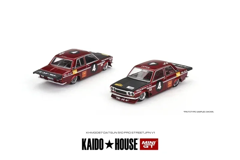 

Kaido House x MINI GT 1:64 Datsun 510 Pro Street JPN V1 литая модель автомобиля